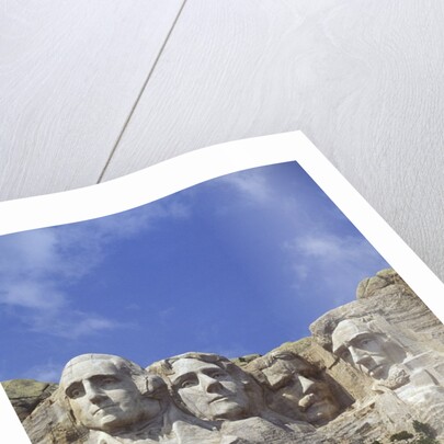 USA, South Dakota , Mount Rushmore Stone Carvings of US Presidents, George Washington, Thomas Jefferson, Teddy Roosevelt and Abraham Lincoln by Anonymous