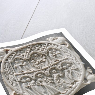 Ivory mirror case with Court of the God of Love by Anonymous