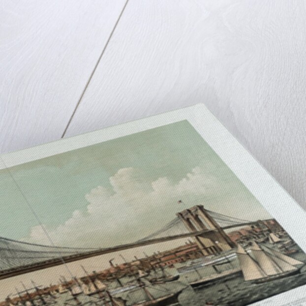 The Great East River Suspension Bridge by Currier & Ives