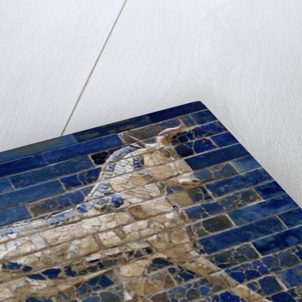 Detail of auroch on Ishtar Gate at Pergamon Museum by Anonymous