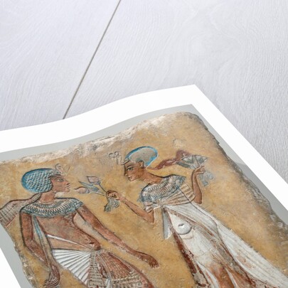 Armana style relief of a royal couple by Anonymous