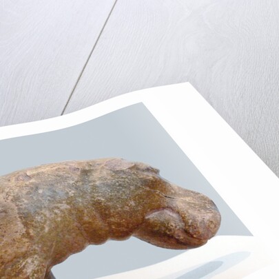 Egyptian fayence sculpture of hippopotamus by Anonymous