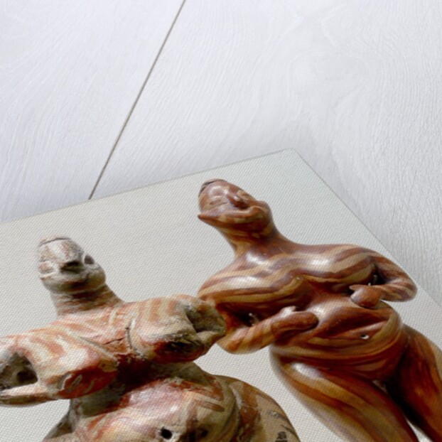 Clay female statues from Hacilar by Anonymous