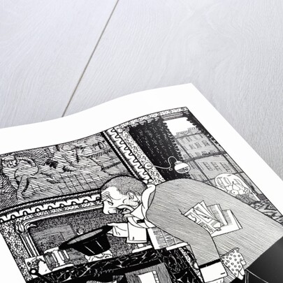 Caricature of impressionist painter Walter Richard Sickert by Anonymous