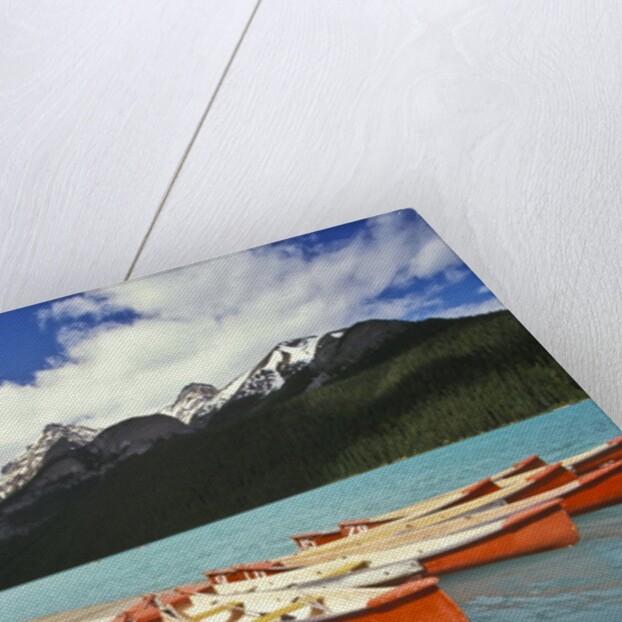 Canoes on Lake Louise by Anonymous