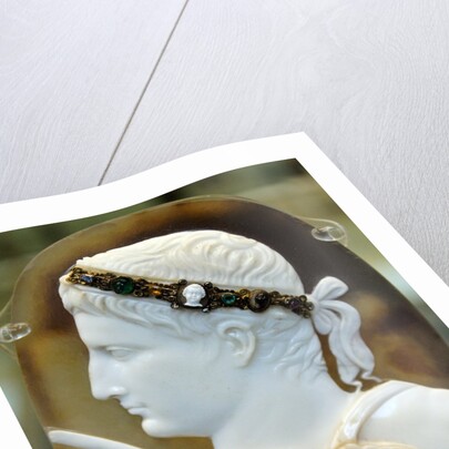 Roman cameo portrait of Augustus by Anonymous