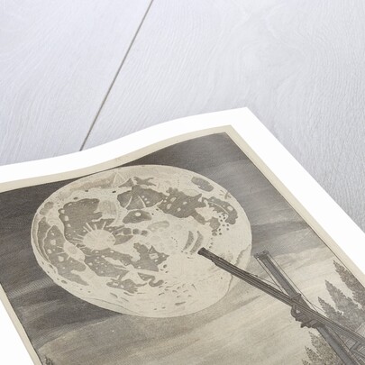 Etching of lunar disk by Jan Goeree