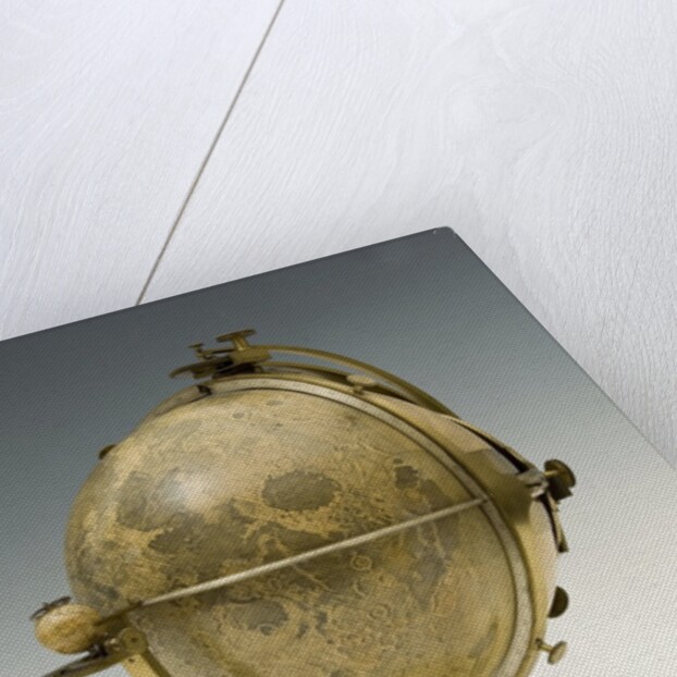 Rare lunar globe by Anonymous