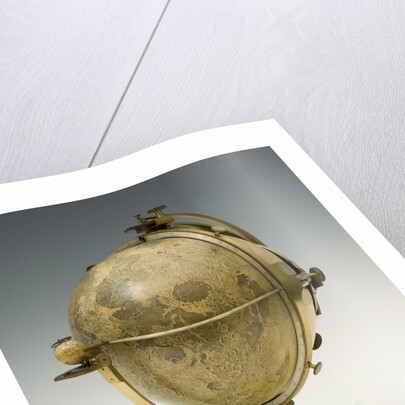 Rare lunar globe by Anonymous