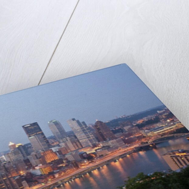 Pittsburgh skyline along the Monongahela River by Anonymous