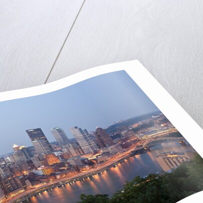 Pittsburgh skyline along the Monongahela River by Anonymous