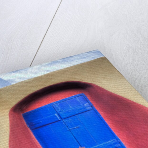 Colorful building in Oia on Santorini in the Greek Isles by Anonymous