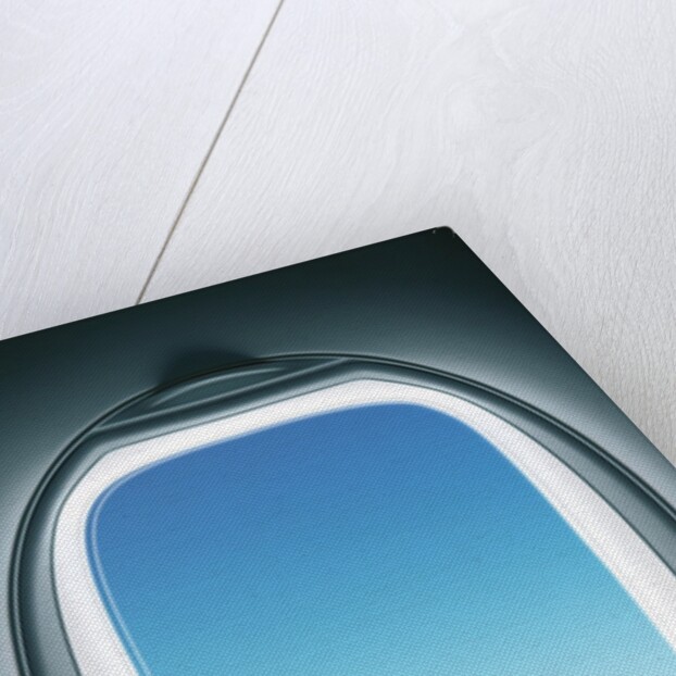Close-up of airplane window by Anonymous