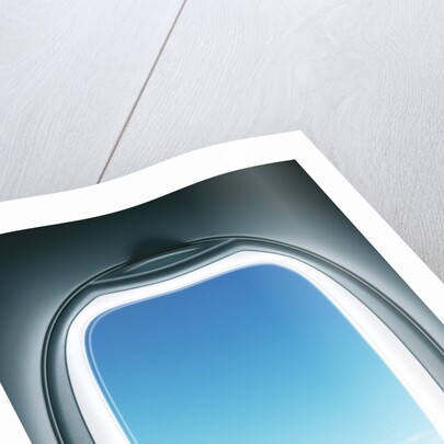Close-up of airplane window by Anonymous