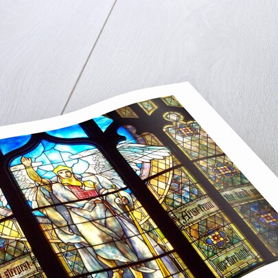 Angel of the Resurrection stained glass window by Louis Comfort Tiffany