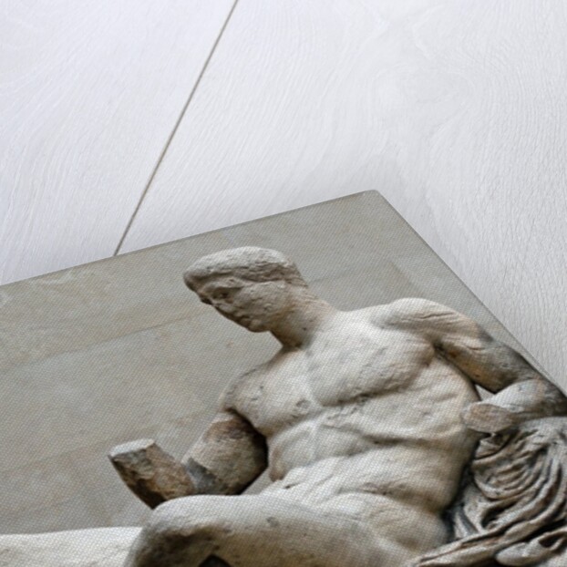Sculpture of reclining Dionysos by Anonymous