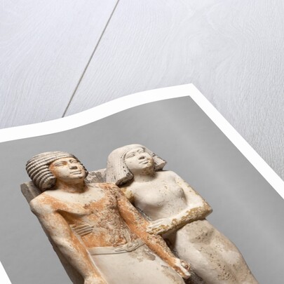 Egyptian Fifth Dynasty statue of Kapuptah and his wife by Anonymous