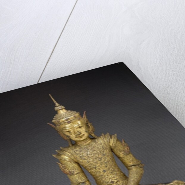 Seated crowned and bejeweled Buddha by Anonymous