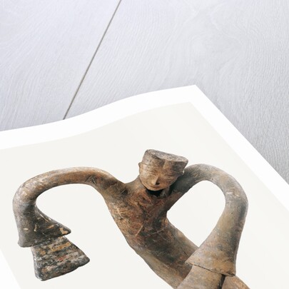 Han Dynasty sculpture of terracotta dancer by Anonymous