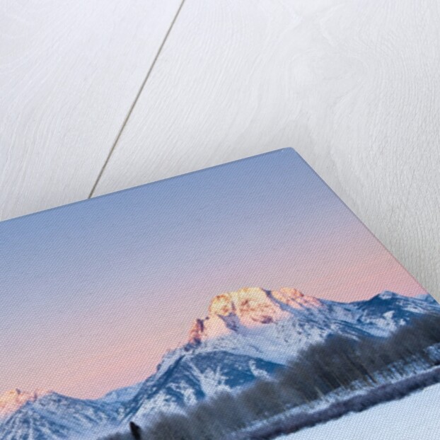 Oxbow Bend in Grand Teton National Park in winter by Anonymous