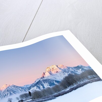 Oxbow Bend in Grand Teton National Park in winter by Anonymous