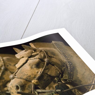 Terra cotta horse chariot, Emperor Qin Shihuangdi's Tomb, Xian, Shaanxi, China by Anonymous