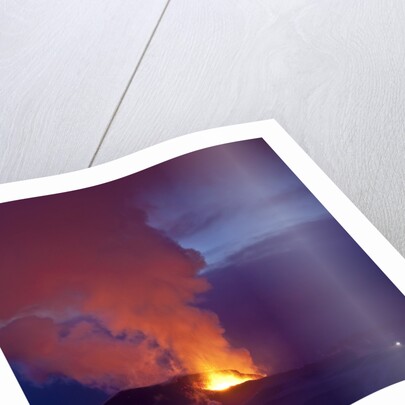 Eruption at Eyjafjallajokull glacier by Anonymous