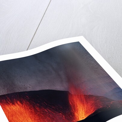 Lava erupting from Eyjafjallajokull by Anonymous