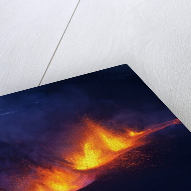 Lava erupting from Eyjafjallajokull by Anonymous