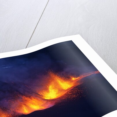 Lava erupting from Eyjafjallajokull by Anonymous