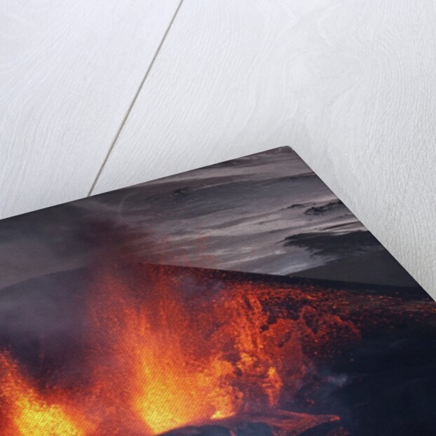 Lava erupting from Eyjafjallajokull by Anonymous