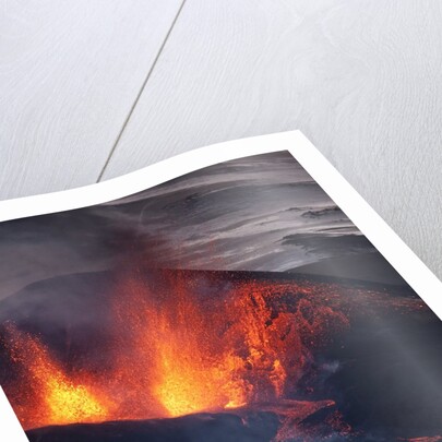 Lava erupting from Eyjafjallajokull by Anonymous