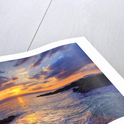 Sunset at Maui Wai or Secret Beach on Maui in Hawaii by Anonymous