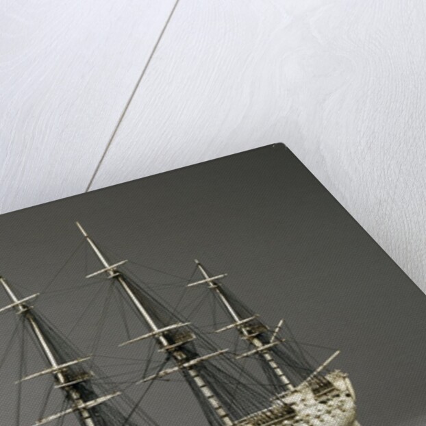 Napoleonic prisoner of war ship model by Anonymous
