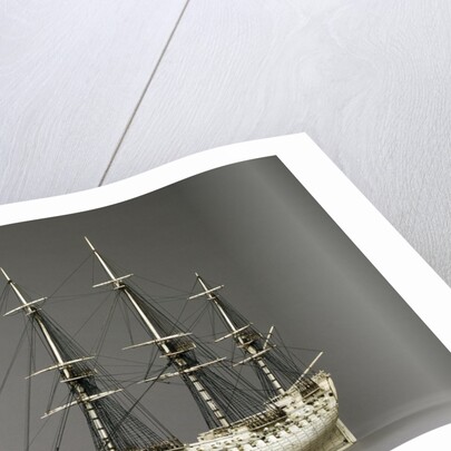Napoleonic prisoner of war ship model by Anonymous