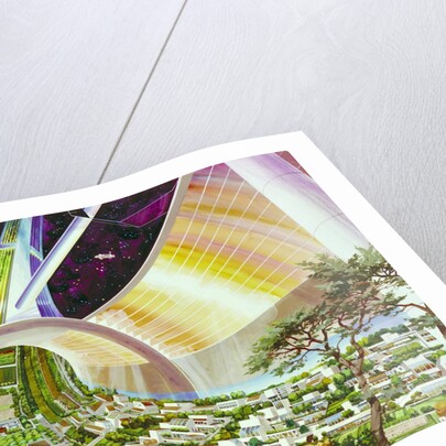 Torus Wheel Settlement Interior by Rick Guidice