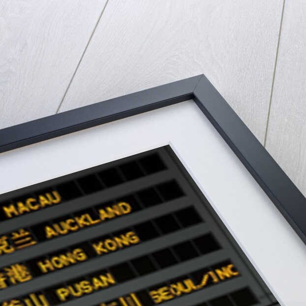 Arrival and departure board by Anonymous