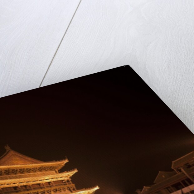 Drum Tower at night by Anonymous