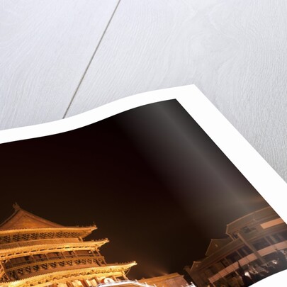 Drum Tower at night by Anonymous