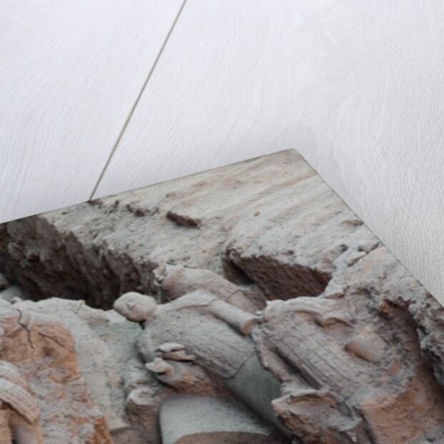 Broken terracotta soldiers at Qin Shi Huangdi Tomb by Anonymous