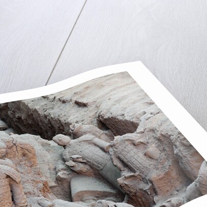 Broken terracotta soldiers at Qin Shi Huangdi Tomb by Anonymous