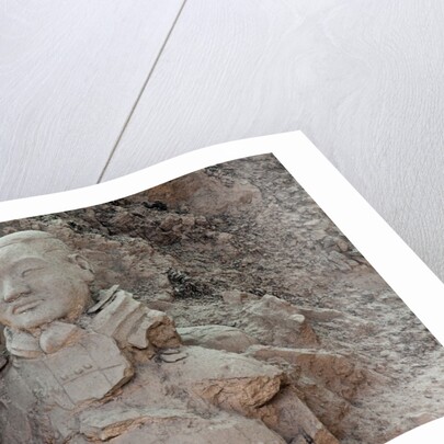 Broken terracotta soldier at Qin Shi Huangdi Tomb by Anonymous