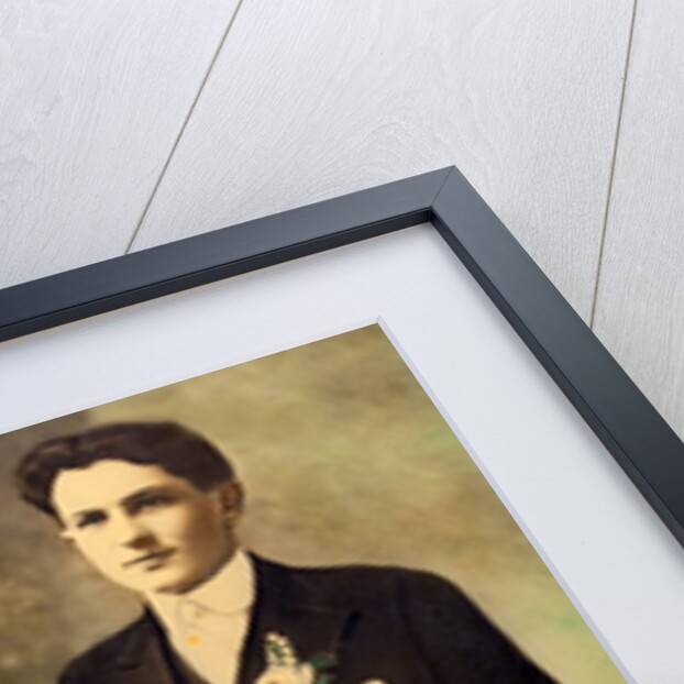 Husband and wife in a wedding portait, ca. 1916 by Anonymous