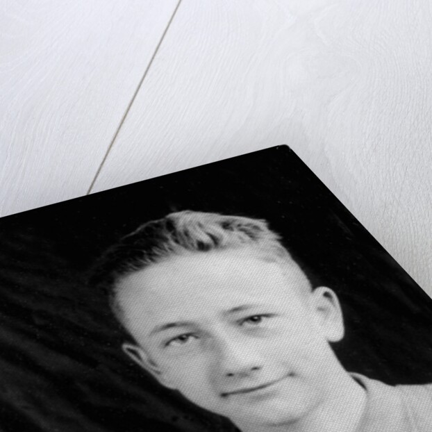 Ten year old boy in a school portrait by Anonymous