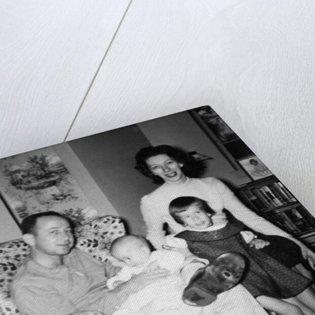 Family group in their living room, ca. 1958 by Anonymous