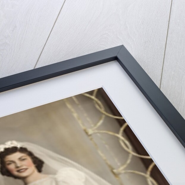 Wedding portrait of bride and groom, ca. 1939 by Anonymous