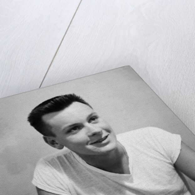 A skinny 21 year old boy in a portrait, ca. 1951 by Anonymous