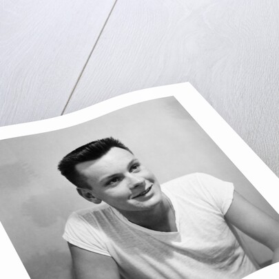 A skinny 21 year old boy in a portrait, ca. 1951 by Anonymous