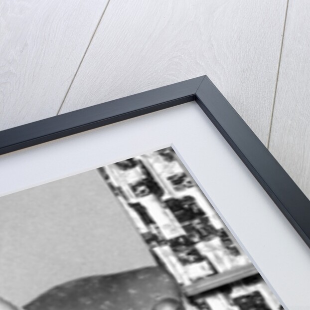 Baby girl wants to watch television, ca. 1954 by Anonymous