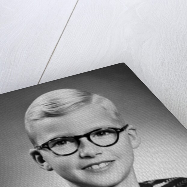 Eight year old school boy portrait, ca. 1954 by Anonymous